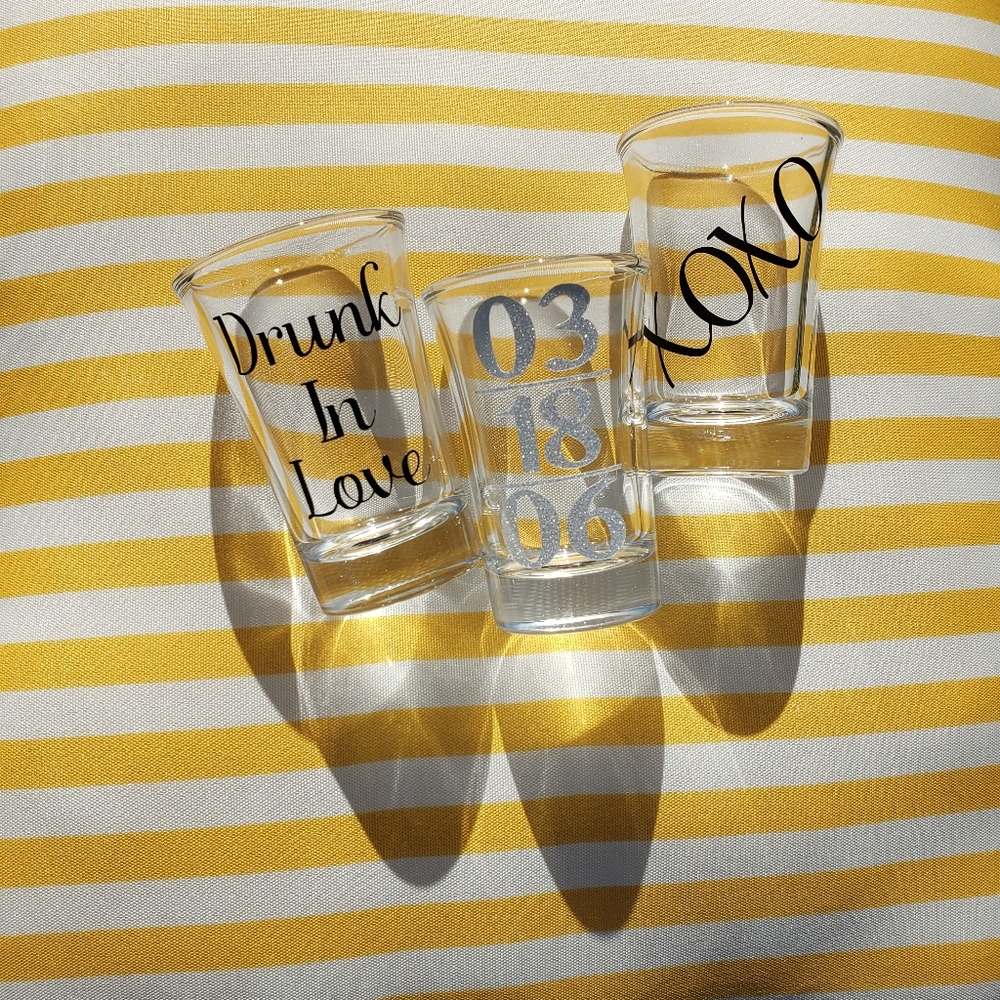 Personalized shot glasses